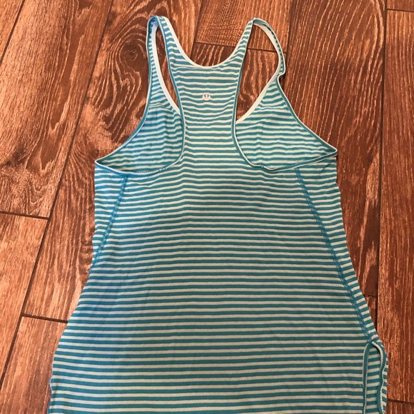 🍋Lululemon blue stripe racerback tank🍋 - Picture 2 of 3